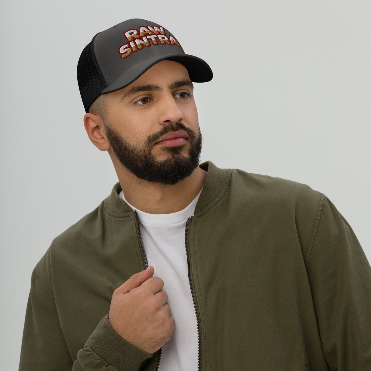 Raw Sintra Trucker Cap (Grey-Black) - Raw Sintra