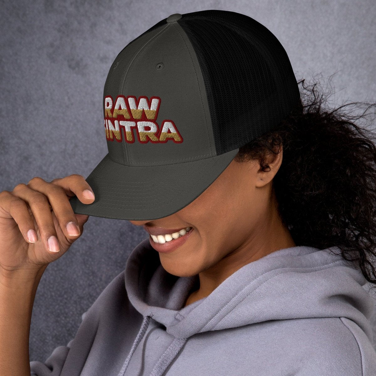 Raw Sintra Trucker Cap (Grey-Black) - Raw Sintra