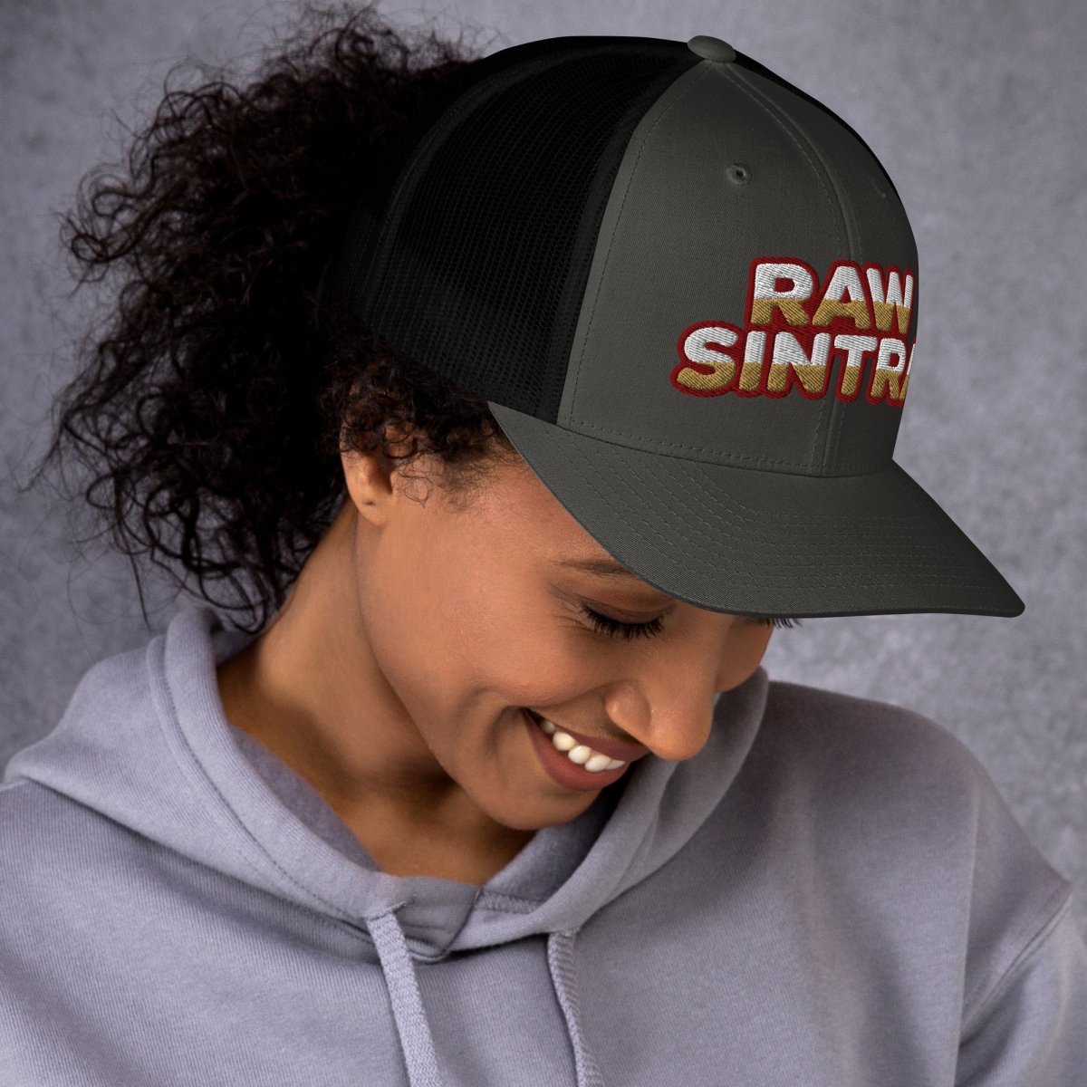 Raw Sintra Trucker Cap (Grey-Black) - Raw Sintra