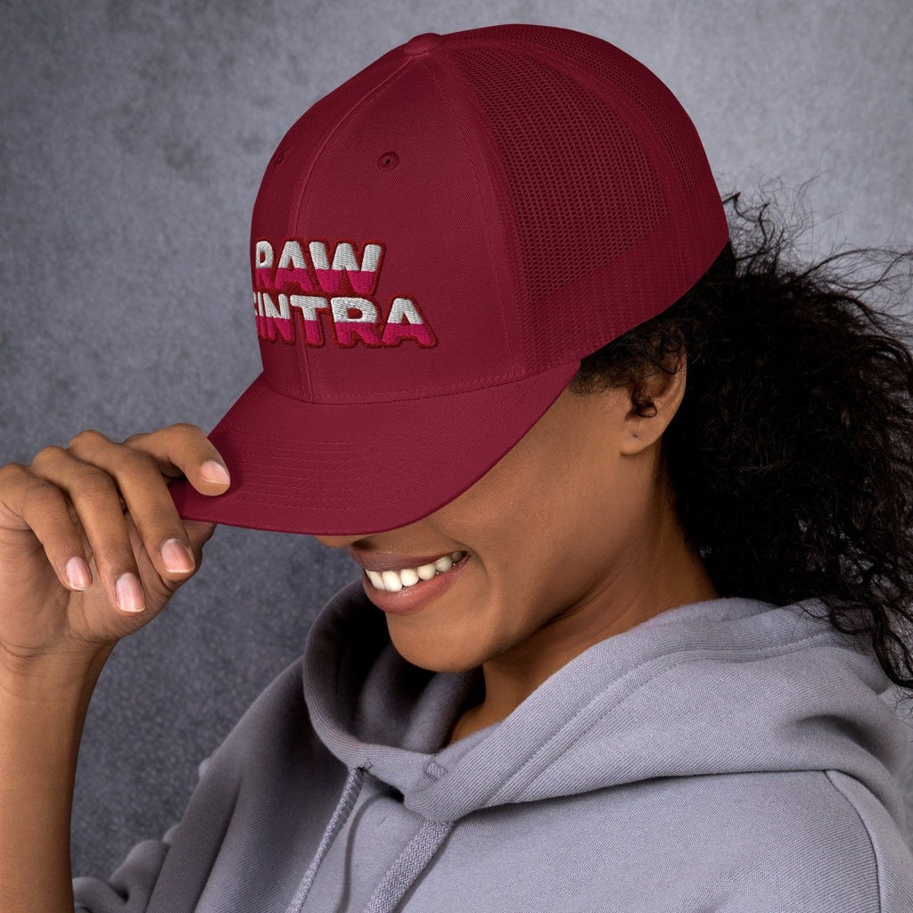 Raw Sintra Trucker Cap (Merlot-Pink) - Raw Sintra