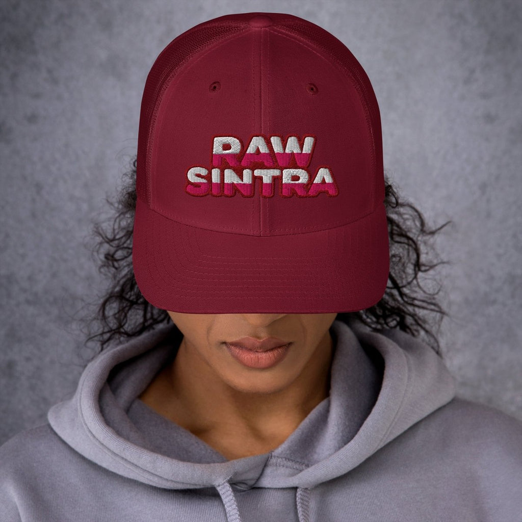 Raw Sintra Trucker Cap (Merlot-Pink) - Raw Sintra